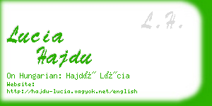 lucia hajdu business card
